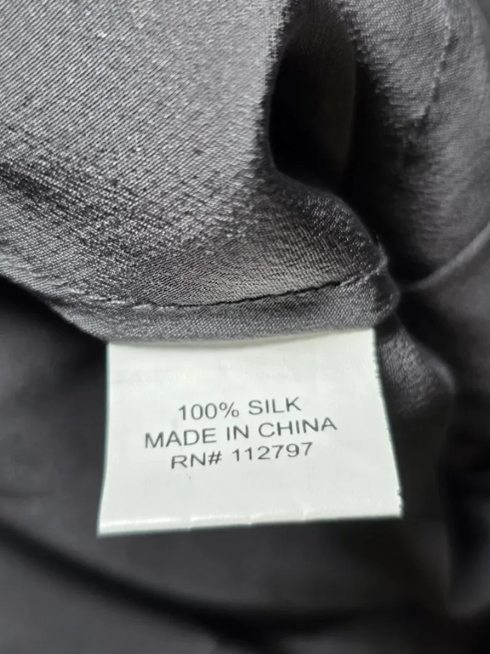 Miguelina 100% Silk Draped Dress in Silvery Gray S